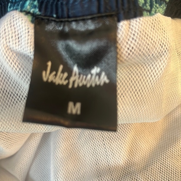 Jake Austin Marlin Swim Trunks board shorts Size M medium lined w pockets navy - Picture 5 of 5